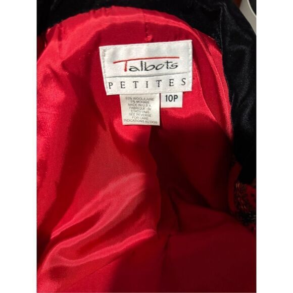 Talbots vintage Y2K plaid Stuart tartan preppy blazer 10P wool mohair blend - Picture 2 of 8